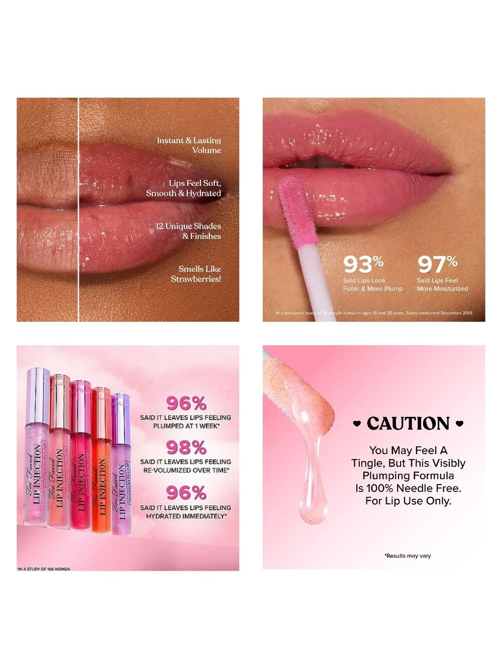 TOO FACED Lip Injection Maximum Plump Gloss In Blueberry Buzz
